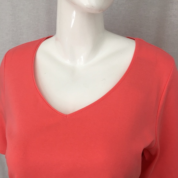SOLD Large J. Jill Perfect Pima Elbow Length Top - Picture 4 of 8